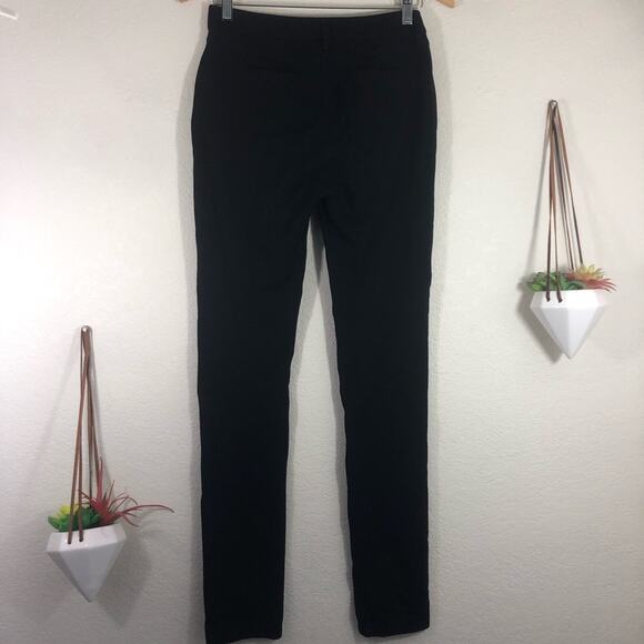 Eileen Fisher black stretchy ponte knit skinny pants 2 - Picture 8 of 9